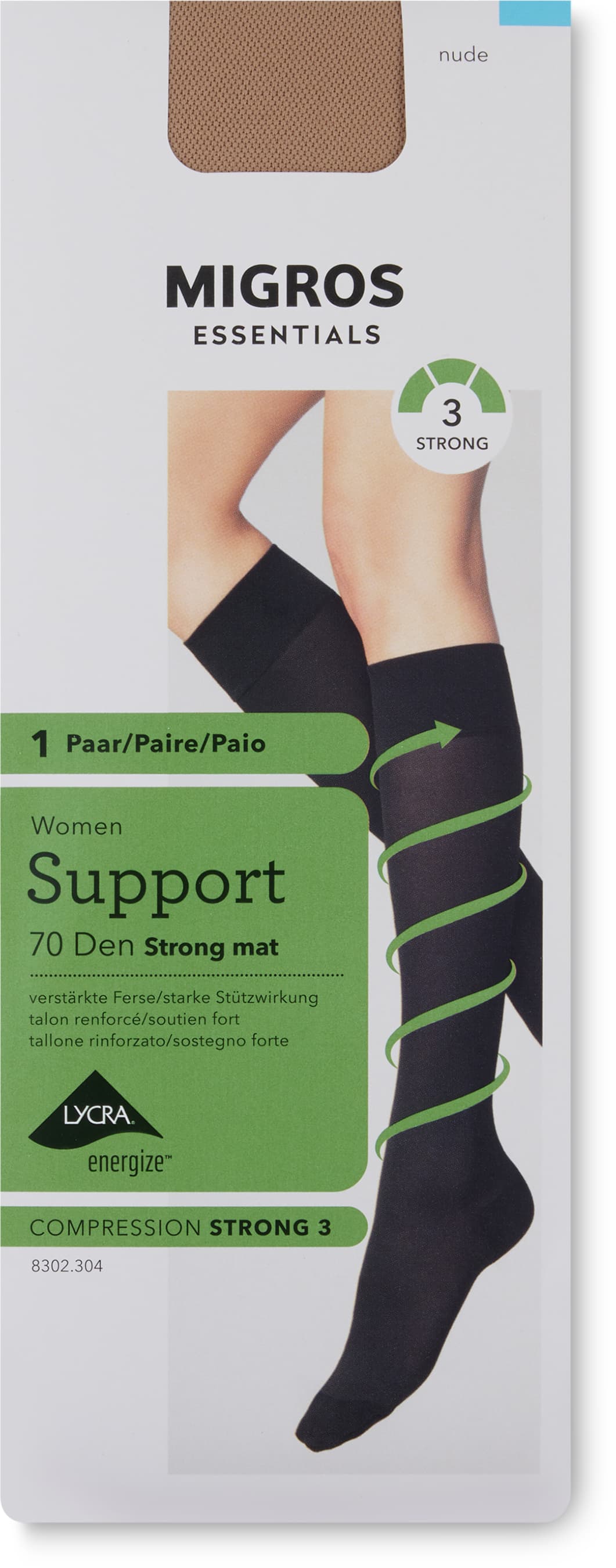 Damen Kniestrümpfe Strong Mat 70 Den